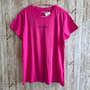 Calvin Klein Jeans T-shirt Size L Pink